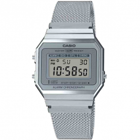 Montre Casio Vintage - Srie Iconic - Argent - A700WEM-7A