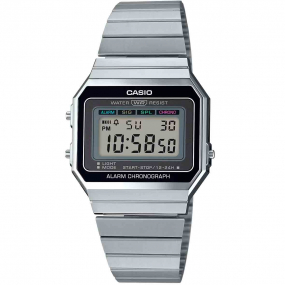 Montre Casio Vintage - Srie Iconic - Argent & Noir - A700WE-1A