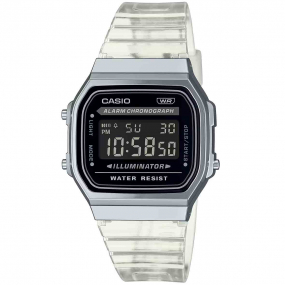 Montre Casio Vintage - Srie Iconic - Transparent & Noir - A168XES-1B