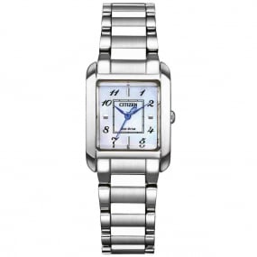 Montre Citizen Ladies Square Eco-Drive 28.4 x 21.5 mm- EW5600-87D