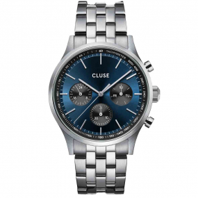 Montre Cluse Anthor Multifunction Steel Blue and Black, Silver Colour -  - CW21008