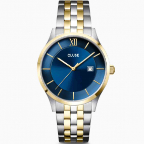 cluse montre hommes - 3-Hand Watch, Blue, Bicolour -  - CW22703