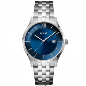 cluse montre hommes - 3-Hand Watch, Blue, Silver Colour -  - CW22701