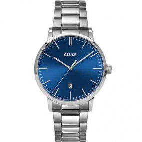 cluse montre hommes - Steel Dark Blue, Silver Colour -  - CW0101501011