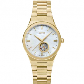 Montre Cluse Femme Cluse Vigoureux Automatic Watch -  White MOP - Gold Colour - CW24106