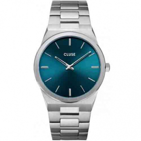 Montre Cluse Homme Cluse Vigoureux Steel - Silver - Petrol Blue - CW0101503003