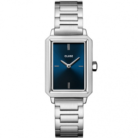 Montre Cluse Fluette Steel, Dark blue, Silver  -  - CW11506