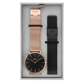 Montre Cluse Gift Box Boho Chic Mesh Watch and Strap Rose Gold Colour -  - CG1519201003