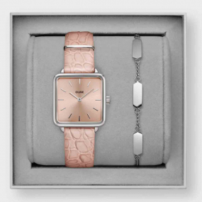 Montre Cluse Gift Box La Ttragone Watch and Bracelet Silver Colour - 28.5 mm - CG10315