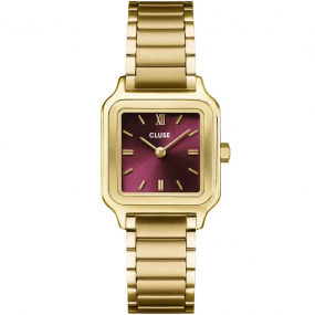 Montre Cluse Gracieuse Petite Watch Steel, Dark Cherry, Gold Colour -  - CW11812