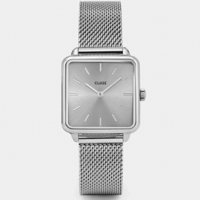 Montre Cluse La Ttragone Mesh Full Silver Colour - 28.5 mm - CW0101207007