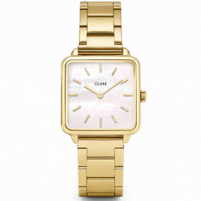 Montre Cluse La Ttragone Steel White Pearl, Gold Colour -  - CL60026S