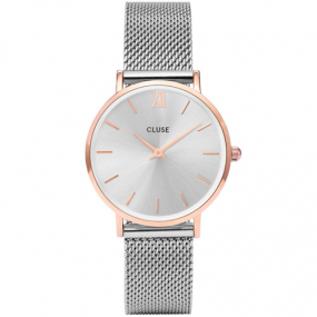 Montre Cluses femme - Mesh Rose Gold/Silver - 33 mm - CW0101203004