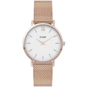 Montre Cluses femme - Mesh Rose Gold/White  -  - CW0101203001.