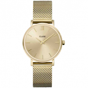 Montre Cluses femme - Watch Mesh, Full Gold Colour  -  - CW10208