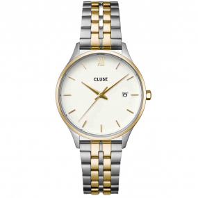 Montre Cluse Montre Cluse Minuit Date Watch Steel, Coconut Milk, Bicolor -  - CW14302