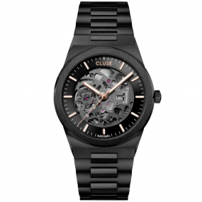 Montre Cluse Homme Montre Cluse Vigoureux Steel Auto Full Black - CW24102