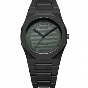 D1 Milano -  3D Green - Homme  Quartz- cadran Noir- 40,5 mm - Polycarbonate - PCBJ24