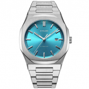 D1 Milano - Automatico Turquoise - Homme  Automatique- cadran Soleill Bleu- 41.5 mm - Acier inoxydable - ATBJ17