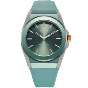 D1 Milano - Carbonlite Aqua - Homme  Quartz- cadran Turquoise- 40,5 mm - Acier inoxydable - CLRJ07