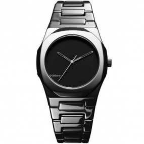 Montre D1 Milano Ceramica Pure Black - Homme  Quartz- cadran Noir- 37 mm - Cramique - CEBU01