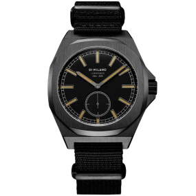 D1 Milano - Commando Force - Homme  Quartz- cadran Noir- 38 mm - Acier et PVD gris  - MTNJ01