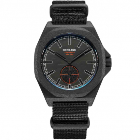 D1 Milano - Commando Sandblast Camo - Homme  Quartz- cadran Noir- 38 mm - Acier inoxydable sabl noir - MTNJ05