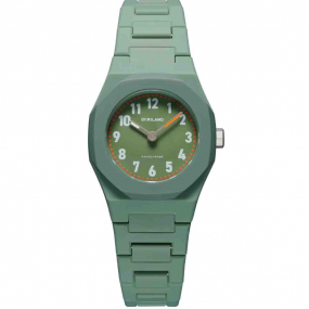 D1 Milano - Croco - Enfant  Quartz- cadran Vert- 32 mm - Polycarbon Vert - NCBJ02