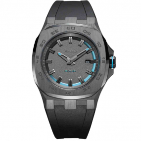 D1 Milano - Delta 001 Arctic - Homme  Quartz- cadran Gris Fonc- 41.5 mm - Acier et PVD gris  - DTRJ02