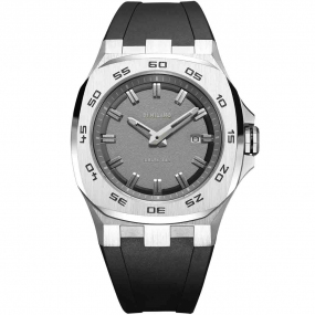 D1 Milano - Delta 001 Thunder - Homme  Quartz- cadran Gris Fonc- 41.5 mm - Acier inoxydable - DTRJ01