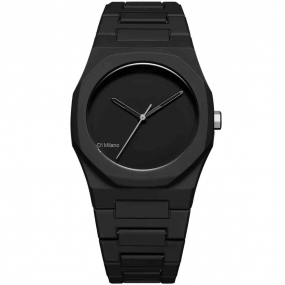 Montre D1 Milano Polycarbon Black_01 - Homme  Quartz- cadran Noir- 37 mm - Polycarbonate - PCBU07