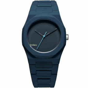 Montre D1 Milano Polycarbon Blue_01 - Homme  Quartz- cadran Bleu- 37 mm - Polycarbonate - PCBU09