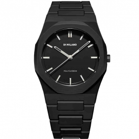 Montre D1 Milano Polycarbon Cloudburst - Homme  Quartz- cadran Noir- 40,5 mm - Polycarbonate - PCBJ11