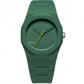 D1 Milano - Polycarbon Green_01 - Homme  Quartz- cadran Vert- 37 mm - Polycarbonate - PCBU10