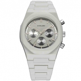 Montre D1 Milano Polychrono Fossil Grey - Homme  Quartz- cadran Gris- 40,5 mm - Polycarbonate - PHBJ08