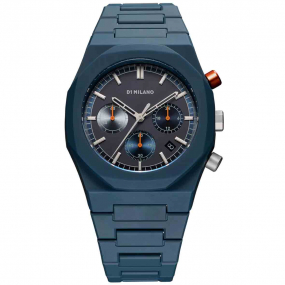 D1 Milano - Polychrono Neptune Blue - Homme  Quartz- cadran Bleu nuit- 40,5 mm - Polycarbonate - PHBJ09