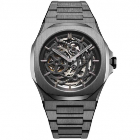 Montre D1 Milano Skeleton - Homme  Automatique- cadran - 41.5 mm - Acier et PVD - SKBJ11