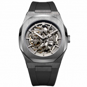 D1 Milano - Skeleton - Homme  Automatique- cadran Anthracite- 41.5 mm - Acier et PVD - SKRJ02