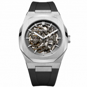 D1 Milano - Skeleton - Homme  Automatique- cadran Anthracite- 41.5 mm - Acier inoxydable - SKRJ01