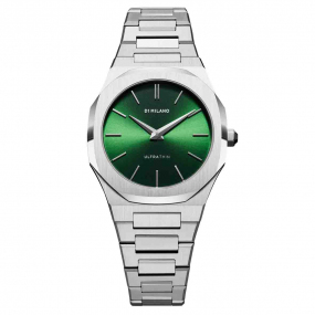 D1 Milano - Spetite Moss Ultra Thin 34 - Femme  Quartz- cadran Vert- 34 mm - Acier inoxydable - UTBL11