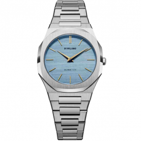 Montre D1 Milano Ultra Thin Dusk - Femme  Quartz- cadran Bleu Clair- 34 mm - Acier inoxydable - UTBL17