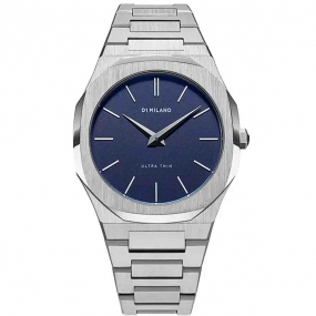 D1 Milano - Ultra Thin - Homme  Quartz- cadran Bleu- 38 mm - Acier inoxydable - UTBU01