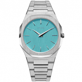 Montre D1 Milano Ultra Thin Light Blue - Homme  Quartz- cadran Bleu Clair- 38 mm - Acier inoxydable - UTBU08