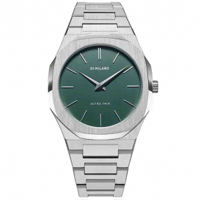 Montre D1 Milano Ultra Thin Moss - Homme  Quartz- cadran Kaki- 40 mm - Acier inoxydable - UTBJ06