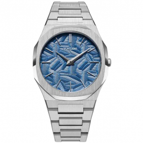 Montre D1 Milano Ultra Thin Olympic Blue - Unisexe  Quartz- cadran Bleu- 40 mm - Acier inoxydable - UTBJ35