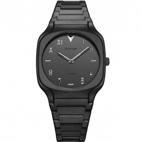 D1 Milano - Volcanic Gray - Homme  Quartz- cadran Noir-  - Acier et PVD Noir - SQBJ08