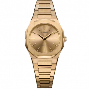 Montre D1 Milano Zephyr Gold - Femme  Quartz- cadran Dor- 30 mm - Acier et PVD Dor - UTBL31