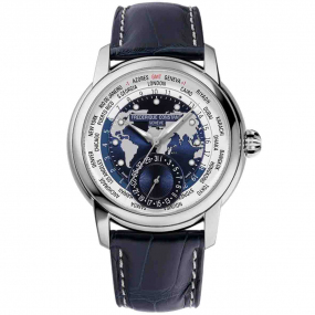 Montre Frdrique Constant Classics Worldtimer Manufacture Automatique Cadran Bleu Bracelet  - FC-718NWWM4H6