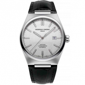 Montre Frdrique Constant Highlife COSC Automatique Cadran Blanc Bracelet Cuir - FC-303S4NH6