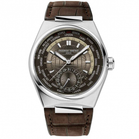 Frdrique Constant Highlife Worldtimer Manufacture Automatique Cadran Marron Bracelet Cuir faon Alligator - FC-718C4NH6